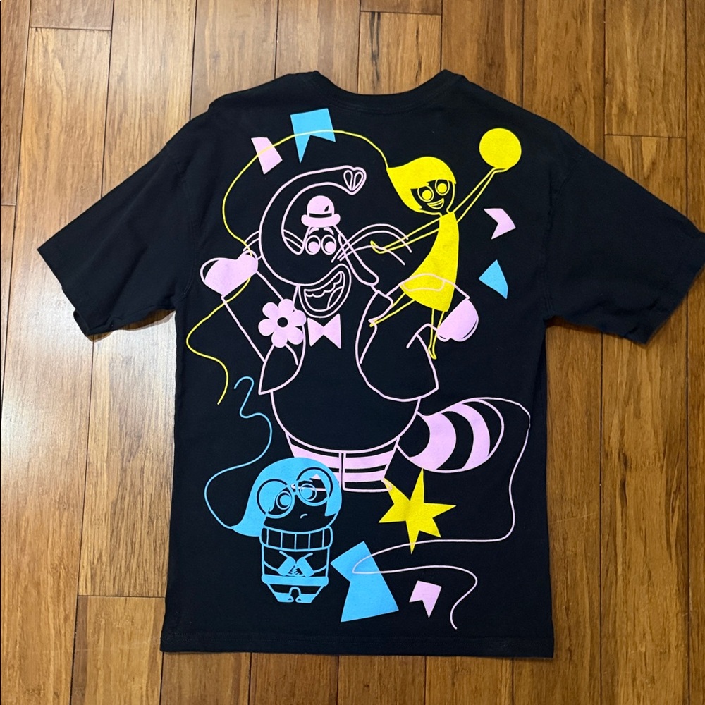 Disney Black T-Shirt with Colorful Graphic